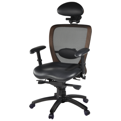 Office Swivel Chair ERGOTEC SYNCHRO PRO - Leather
