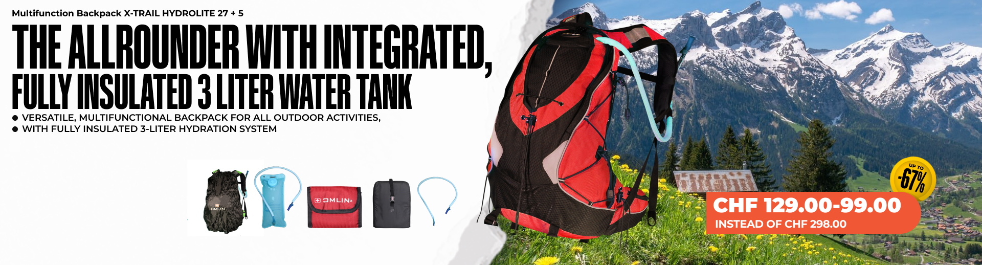 Multifunction Backpack X-TRAIL HYDROLITE 27 + 5