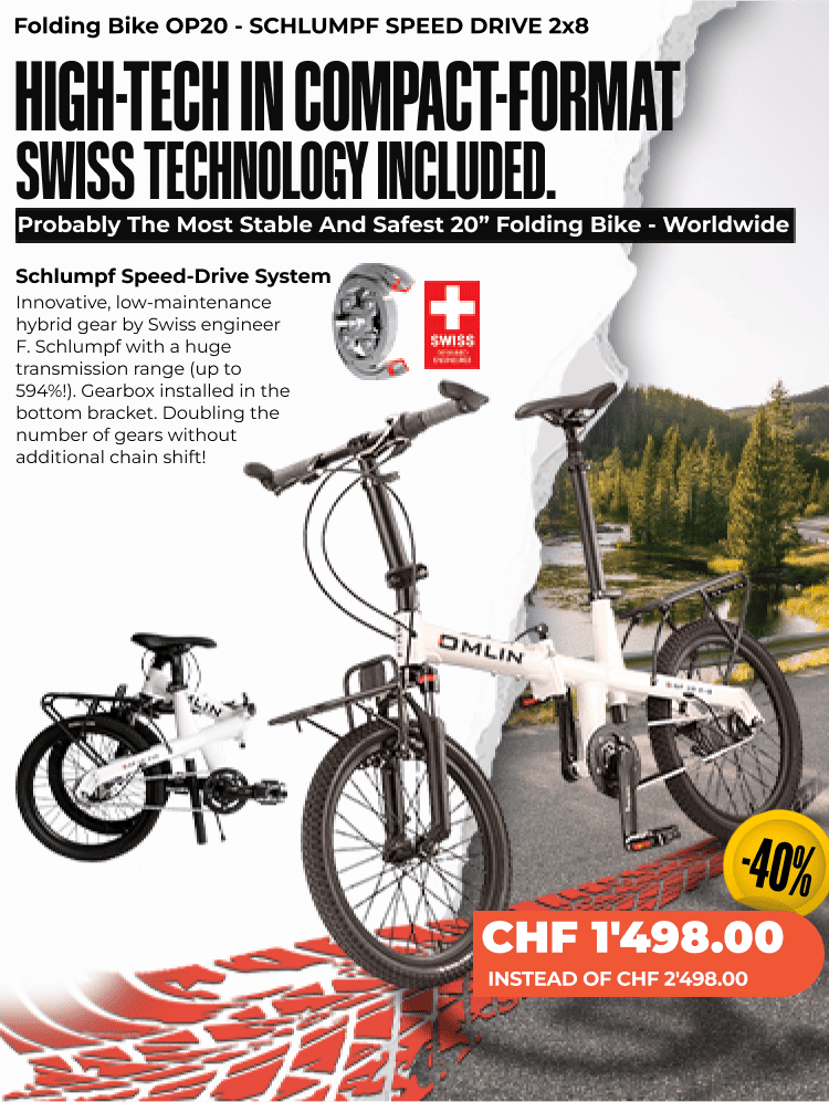 Folding Bike OP20 - SCHLUMPF SPEED DRIVE 2x8 Folding Bike OP20 - SCHLUMPF SPEED DRIVE 2x8