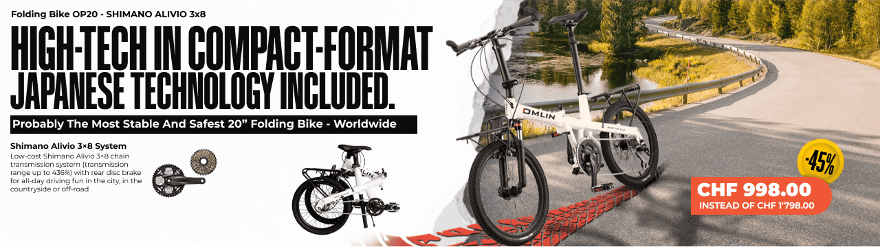 Folding Bike OP20 - SHIMANO ALIVIO 3x8
