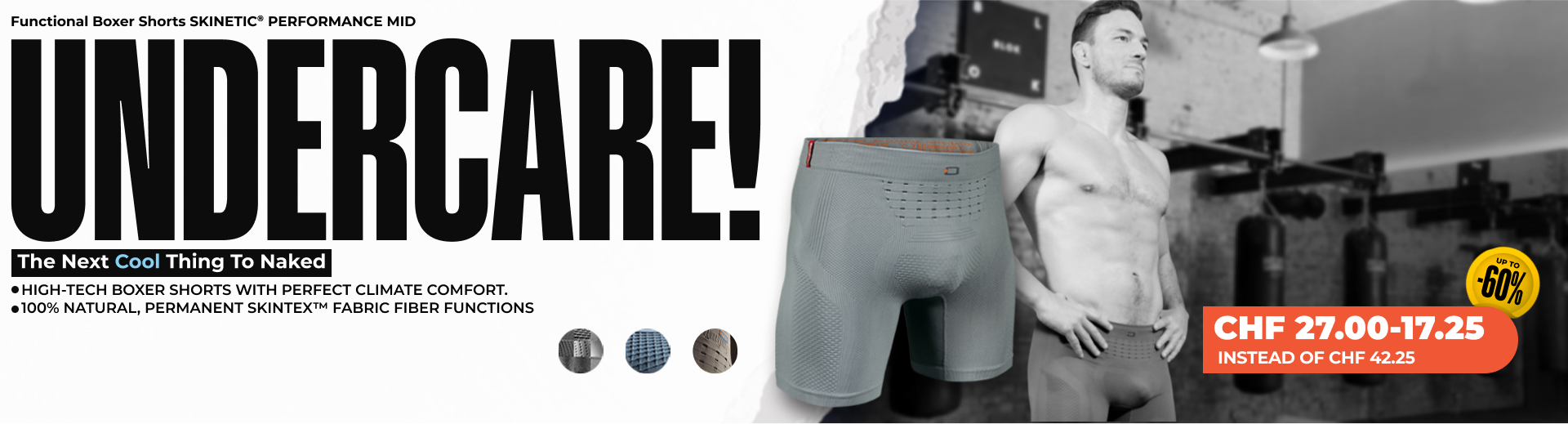 Functional Boxer Shorts SKINETIC® PERFORMANCE MID - Men Functional Boxer Shorts SKINETIC® PERFORMANCE MID - Men