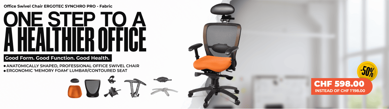 Office Swivel Chair ERGOTEC SYNCHRO PRO - Fabric Office Swivel Chair ERGOTEC SYNCHRO PRO - Fabric
