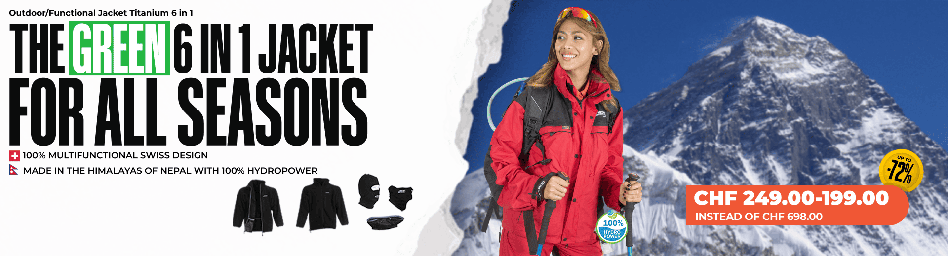 Outdoor/Functional Jacket TITANIUM 6 IN 1 - Women