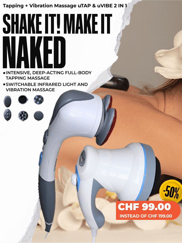 Tapping + Vibration Massage uTAP & uVIBE 2 IN 1