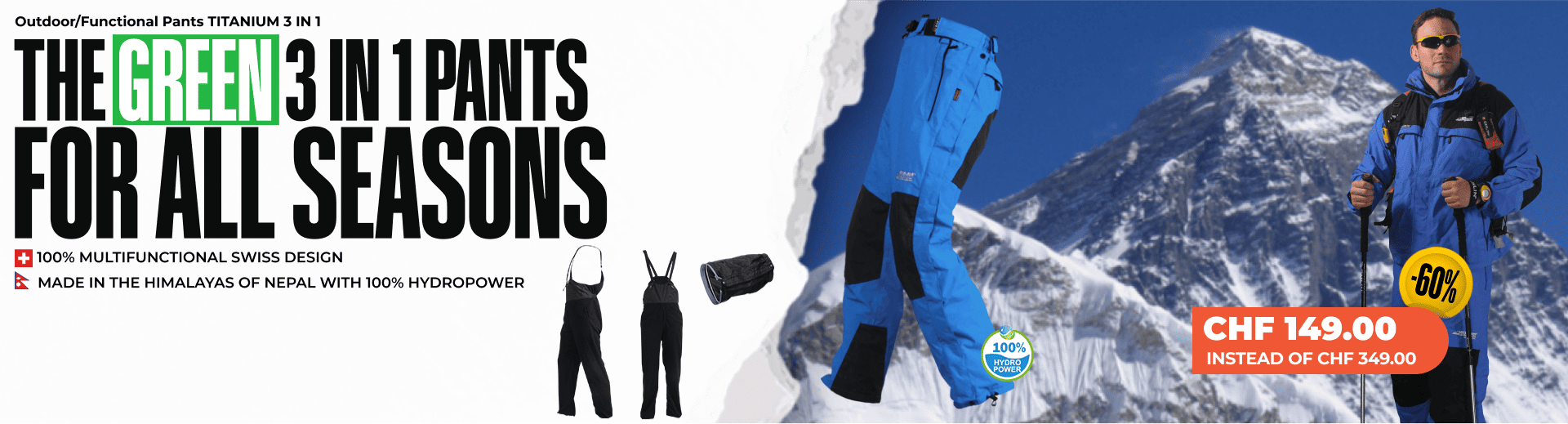 Outdoor/Functional Pants TITANIUM 3 IN 1 - Men