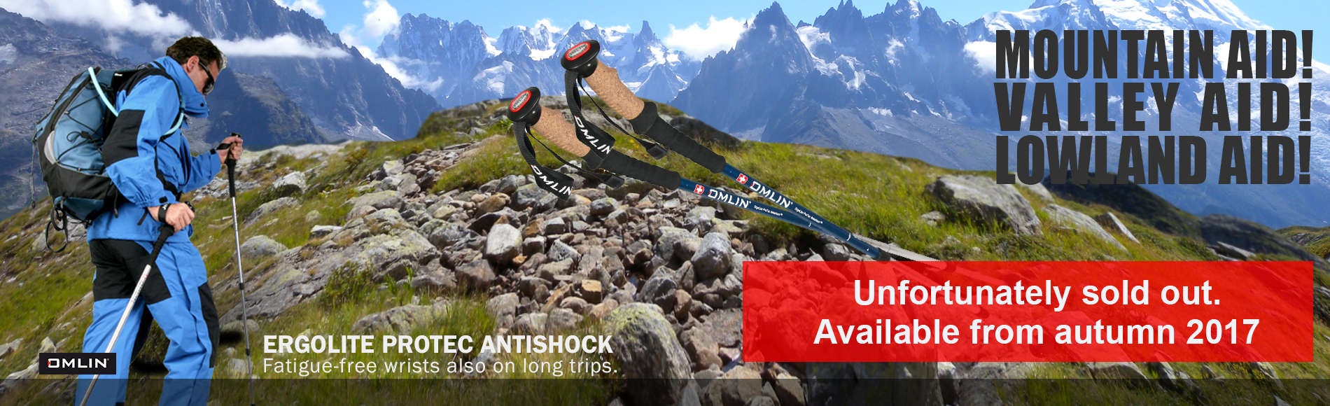 Hiking/Trekking poles ERGOLITE PROTEC ANTISHOCK
